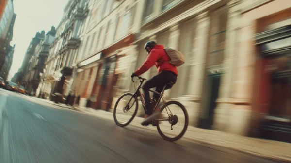 courier cyclist